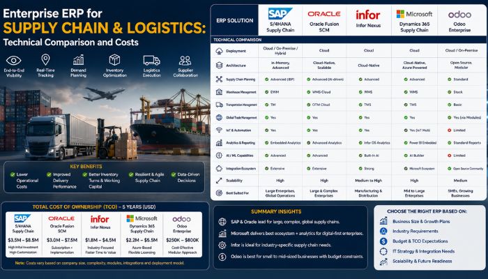 Enterprise ERP for Supply Chain and Logistics