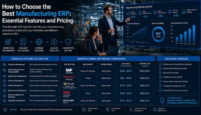 How to Choose the Best Manufacturing ERP